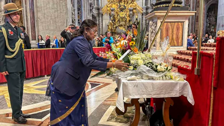 போப் பிரான்சிஸின் இறுதி அஞ்சலி: இந்திய ஜனாதிபதி திரௌபதி முர்மு பங்கேற்பு!